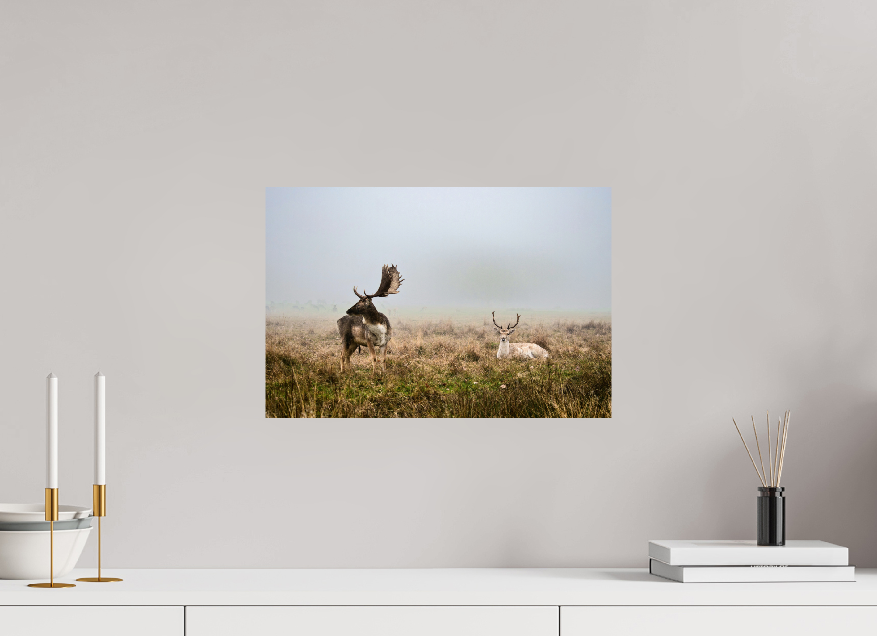 Deers in the Mist